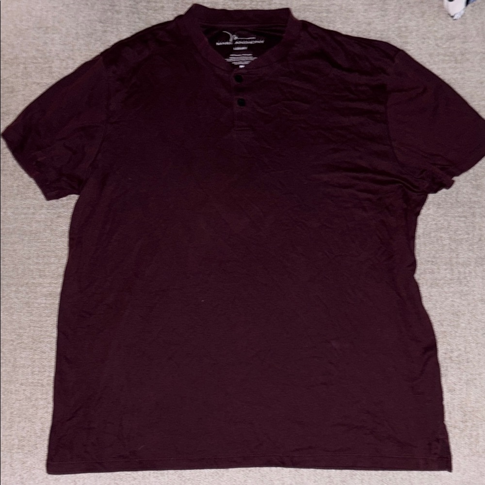 Marc Anthony Red Casual Button Down Shirt